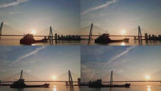 海口世纪大桥高清在线视频素材下载