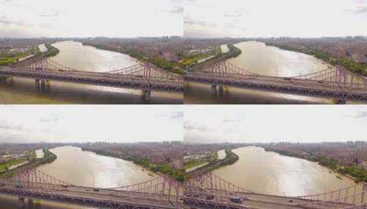 东莞东江大桥航拍高清在线视频素材下载