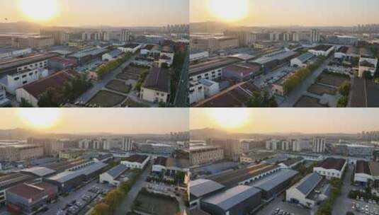 南京江宁国昌都市产业园航拍高清在线视频素材下载