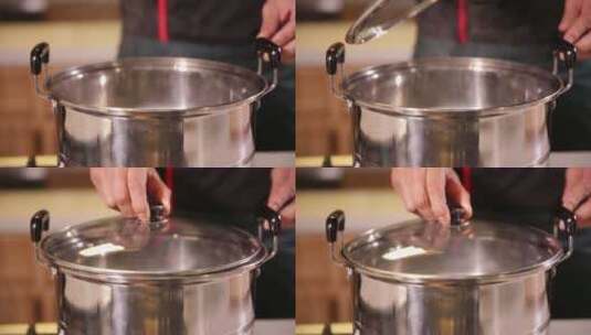 厨具锅煮水高清在线视频素材下载