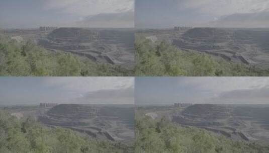 大型露天矿矿山延时LOG高清在线视频素材下载