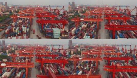 广州黄埔港口高清在线视频素材下载
