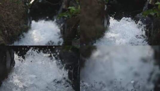 J浙江温州苍南碗窑湍急的水流4k实拍视频高清在线视频素材下载