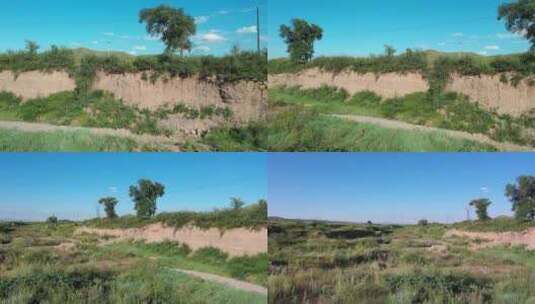 内蒙古生态修复土地复垦矿山治理高清在线视频素材下载