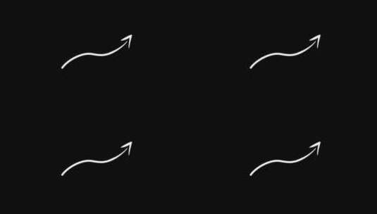 手绘箭头高清在线视频素材下载
