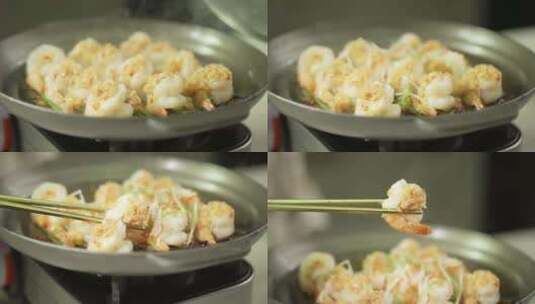 蒜蓉虾美食实拍高清在线视频素材下载
