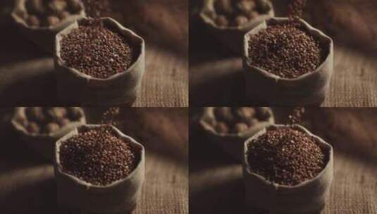 咖啡豆 咖啡豆特写 咖啡文化 咖啡食材高清在线视频素材下载