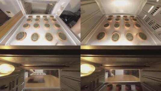 视频海苔饼烘烤过程实拍高清在线视频素材下载