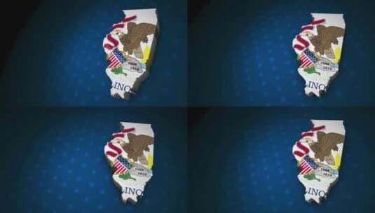 伊利诺伊州选举背景4K-7包高清在线视频素材下载