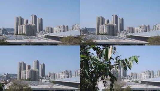 福州市城区风光空镜（拍摄于金牛山福道）高清在线视频素材下载