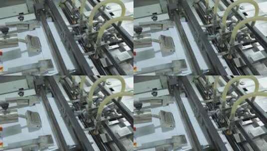印刷厂里的各种机械设备运行4高清在线视频素材下载