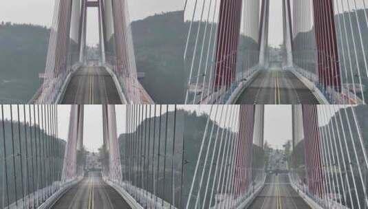 龙里河大桥航拍高清在线视频素材下载