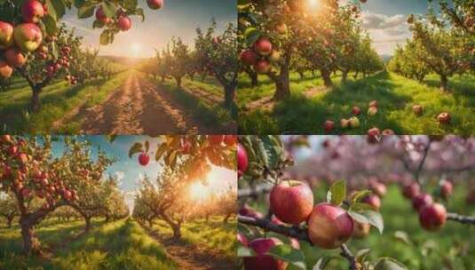 苹果园 苹果丰收高清在线视频素材下载