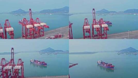 港口码头集装箱海运物流新质生产力高清在线视频素材下载