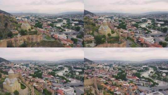 第比利斯城市景观高清在线视频素材下载