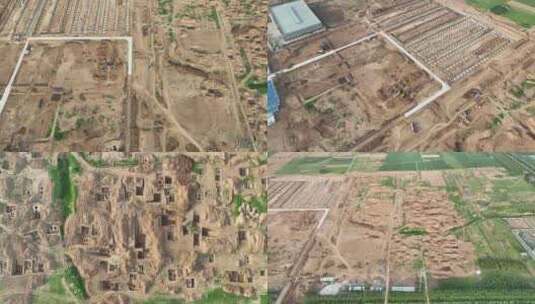 洛阳市伊滨区方特建设工程发现古墓群高清在线视频素材下载
