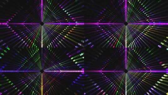 环状炫目多色闪闪发光电影隧道高清在线视频素材下载