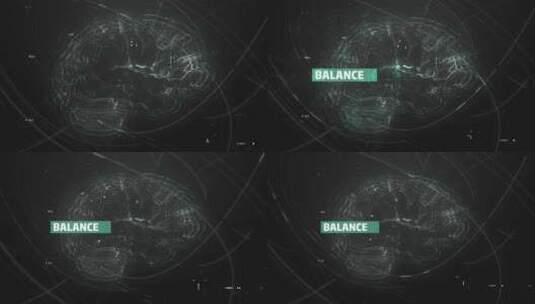 平衡标题数字摘要脑损伤背景高清在线视频素材下载