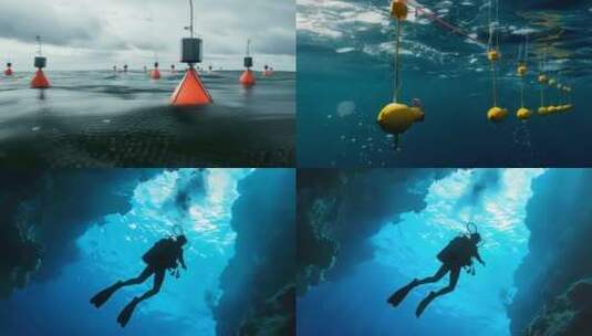深海探测潜水4K高清在线视频素材下载