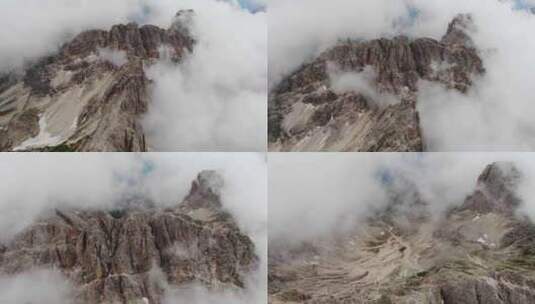 白云石，阿尔卑斯山，多云，山脉高清在线视频素材下载