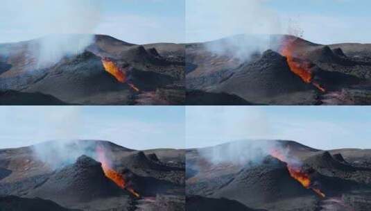 火山，熔岩，冰岛，Fagradalsfj高清在线视频素材下载