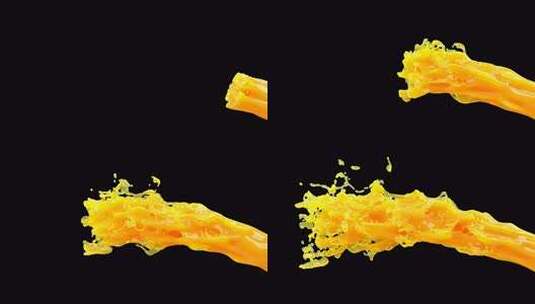 新鲜橙汁喷射流自然液体健康食品超慢动作1高清在线视频素材下载