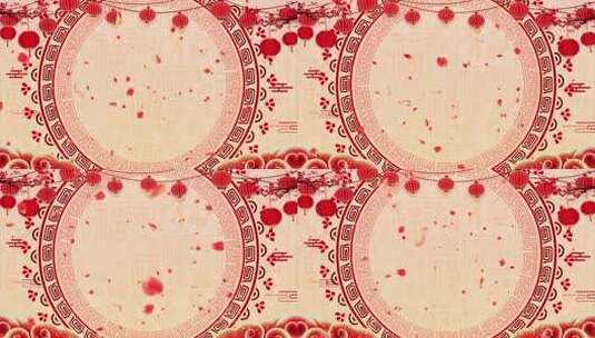 中国风新年剪纸背景视频高清在线视频素材下载