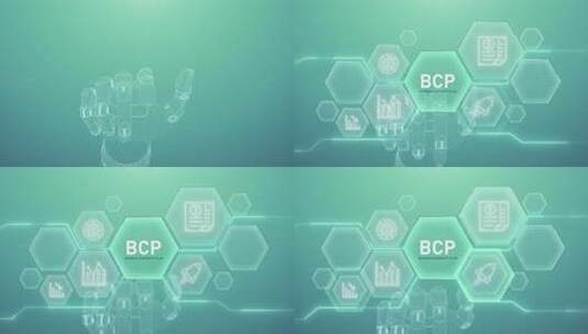 Bcp手部触摸、数字化转型、科学与人工智高清在线视频素材下载