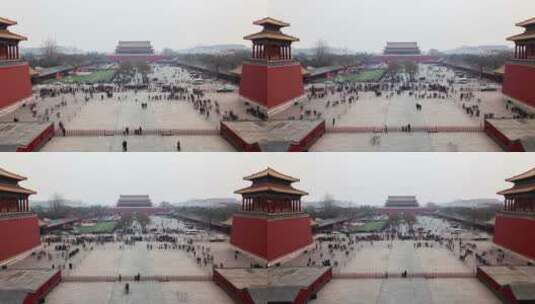 北京故宫的延时镜头高清在线视频素材下载