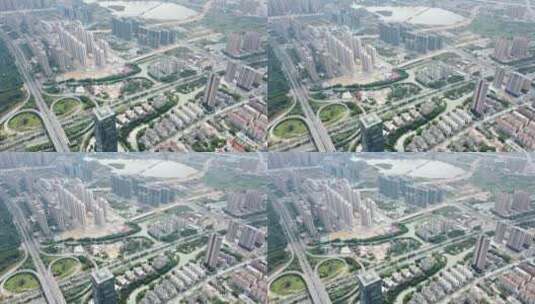 航拍莆田城市4k摄影高清在线视频素材下载