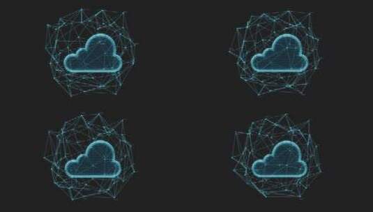 全息影像云计算图形3D渲染高清在线视频素材下载