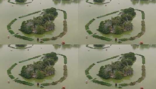 广东惠州西湖5A景区航拍高清在线视频素材下载