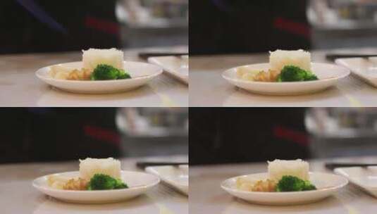 米饭套餐美食制作过程实拍高清在线视频素材下载