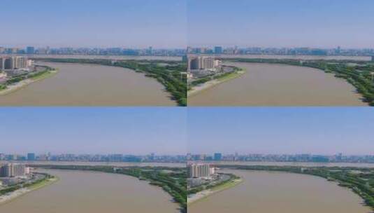 武汉城市地标建筑竖屏航拍高清在线视频素材下载