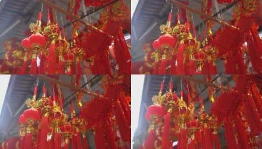 春节喜庆装饰素材高清在线视频素材下载