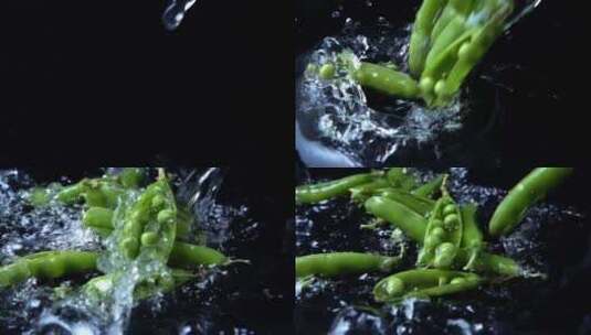 水洗豌豆高清在线视频素材下载
