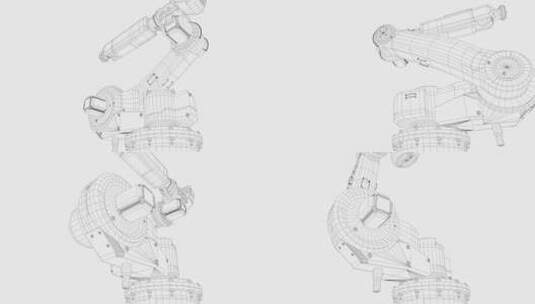 机器手臂3D模型高清在线视频素材下载
