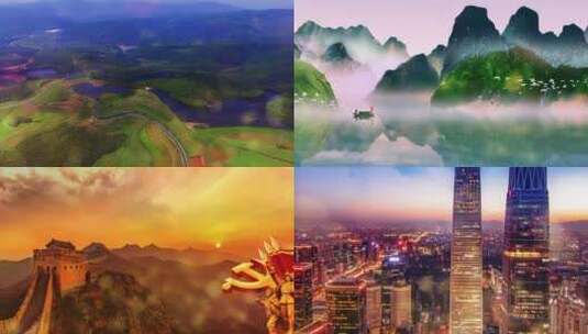 《美丽中国》徐千雅歌曲背景高清在线视频素材下载