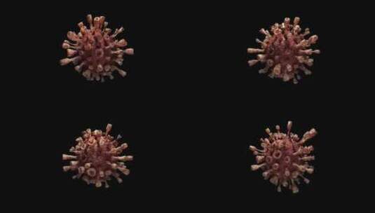 冠状病毒医疗科技三维动画带通道 (2)高清在线视频素材下载