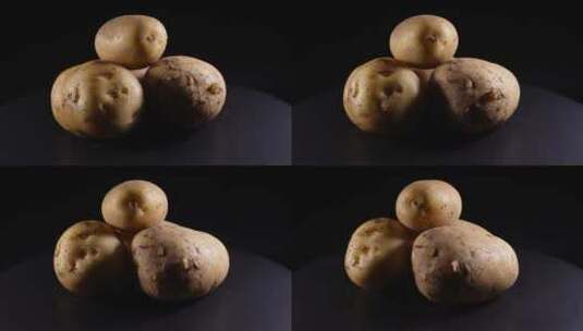 土豆马铃薯粗粮高清在线视频素材下载