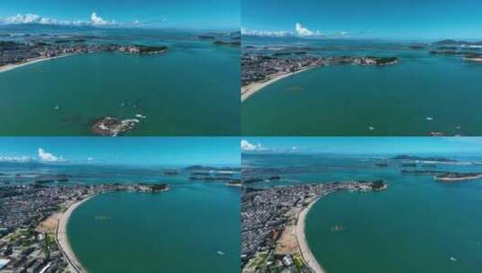 4k航拍福建漳州东山岛南门湾景区高清在线视频素材下载