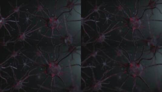 抽象神经元细胞C4D动画高清在线视频素材下载