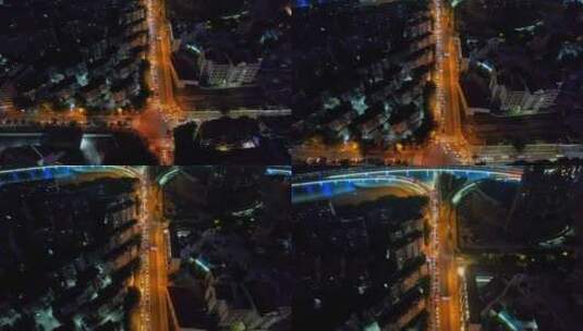 航拍厦门城市道路高清在线视频素材下载