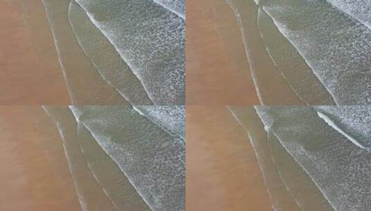福建福州平潭岛航拍俯瞰沙滩海岸线高清在线视频素材下载