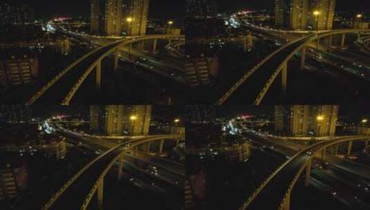 天津航拍中石油桥高清在线视频素材下载