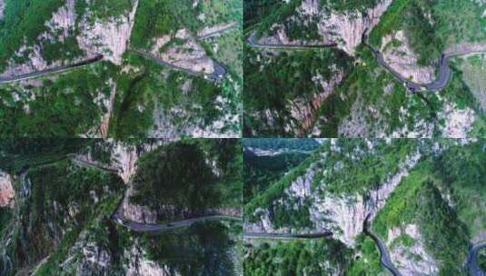 贵州威宁金钟崖壁公路高清在线视频素材下载