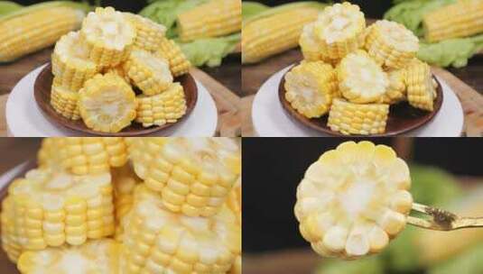 玉米  新鲜水果玉米高清在线视频素材下载