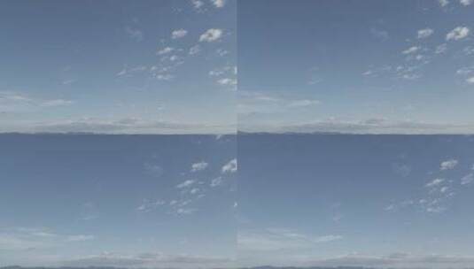 原片 干净的天空与远山高清在线视频素材下载