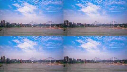 重庆李家沱大桥1高清在线视频素材下载