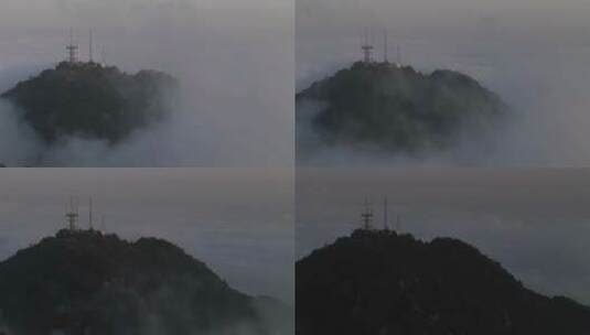 5G信号塔云海大雾高清在线视频素材下载